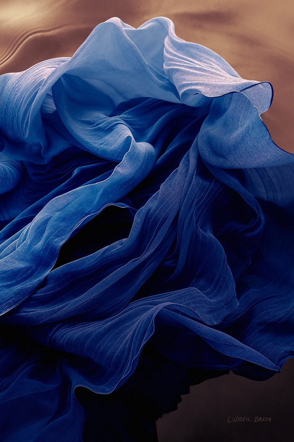 « La danse du bleu numéro 1 », photographie d'art de Ludovic Baron