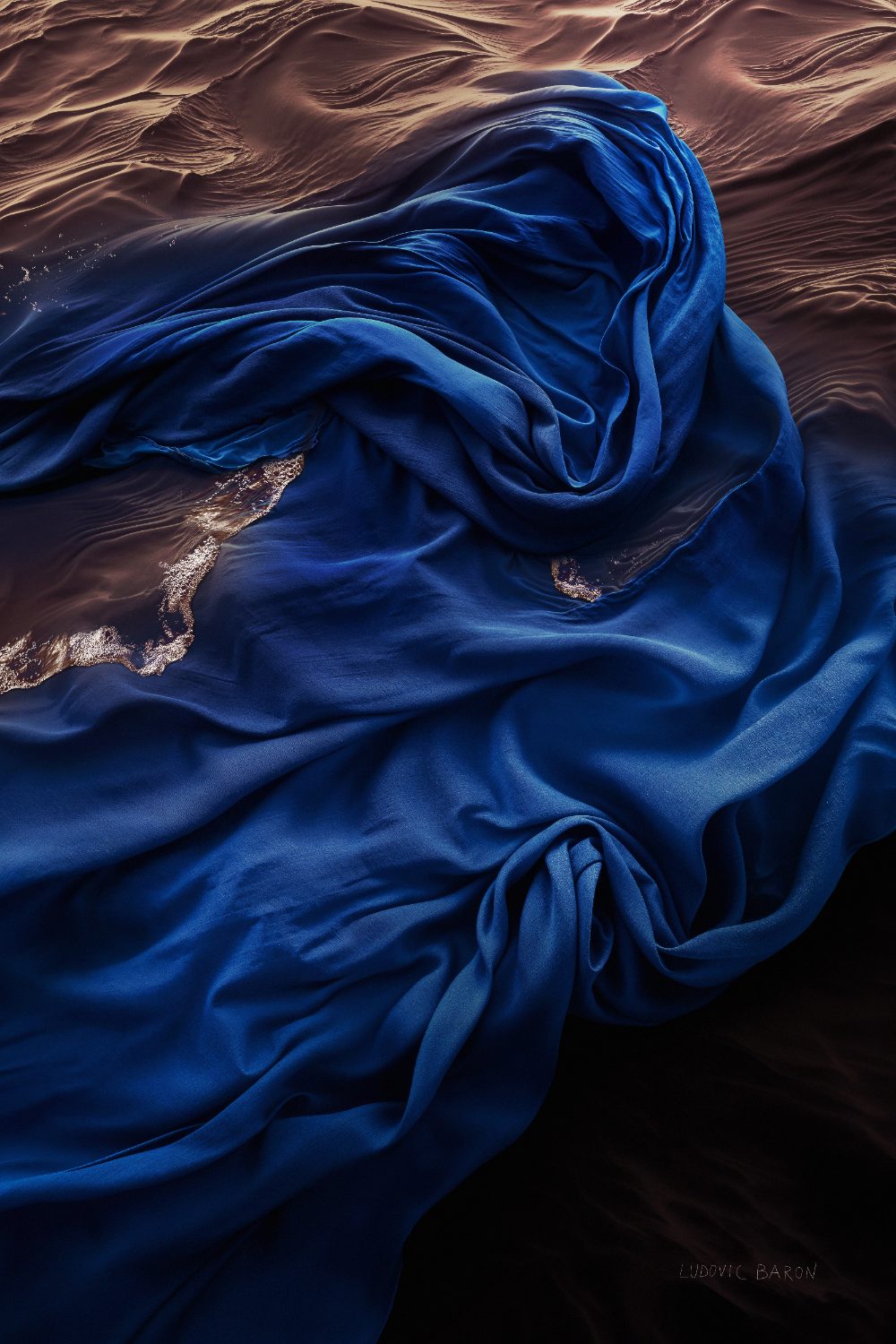 « La danse du bleu numéro 2 », photographie d'art de Ludovic Baron