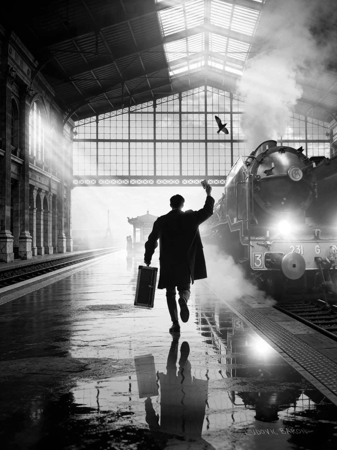 « Tableau Le voyage Artiste Photographe Ludovic Baron », photographie d'art de Ludovic Baron