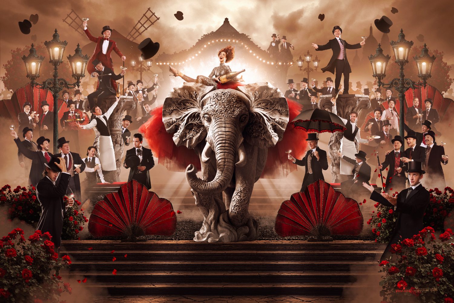 « Champagne dans le jardin du Moulin Rouge », photographie d'art de Ludovic Baron