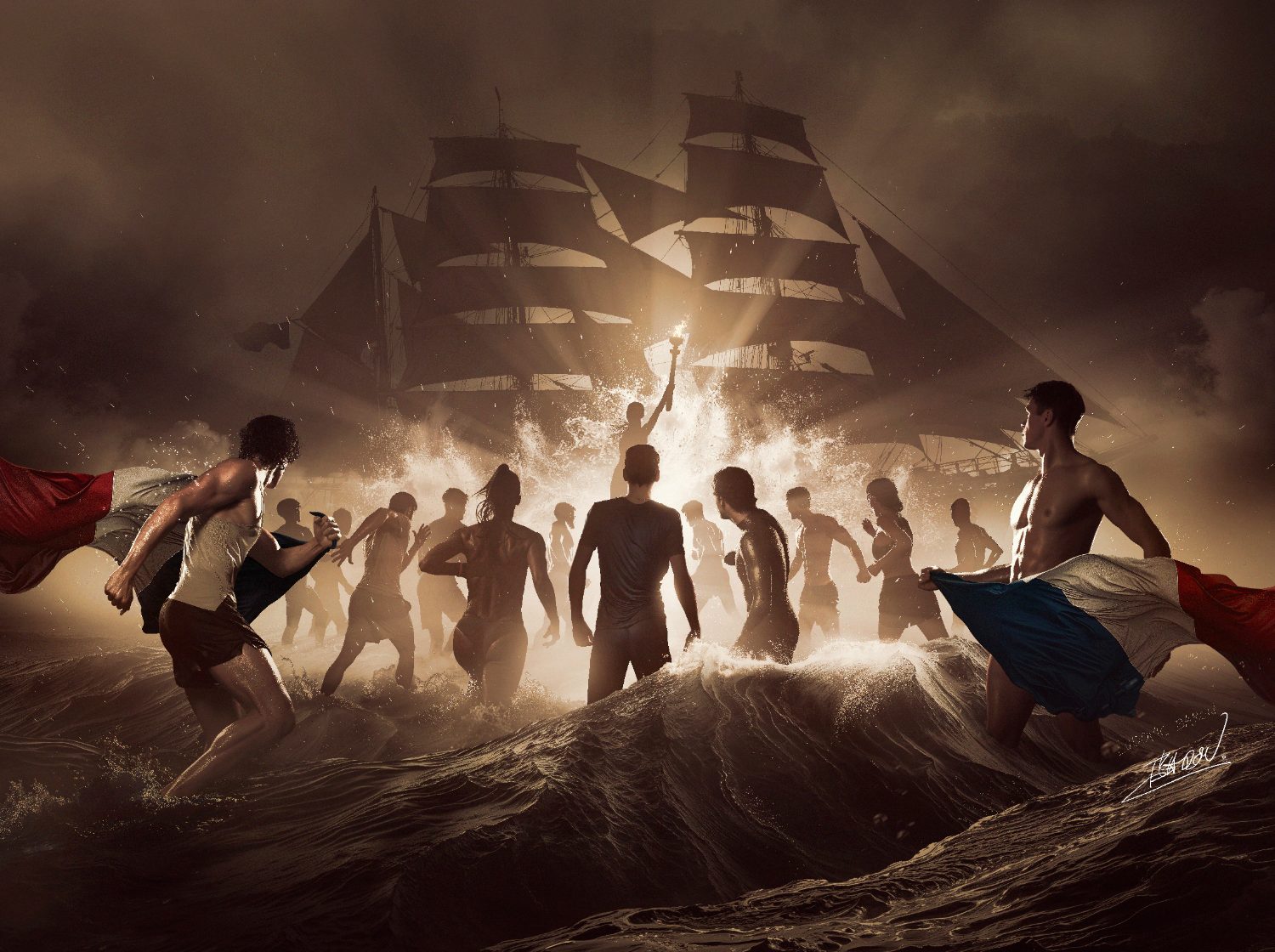 « Pour la flamme du sport », photographie d'art de Ludovic Baron