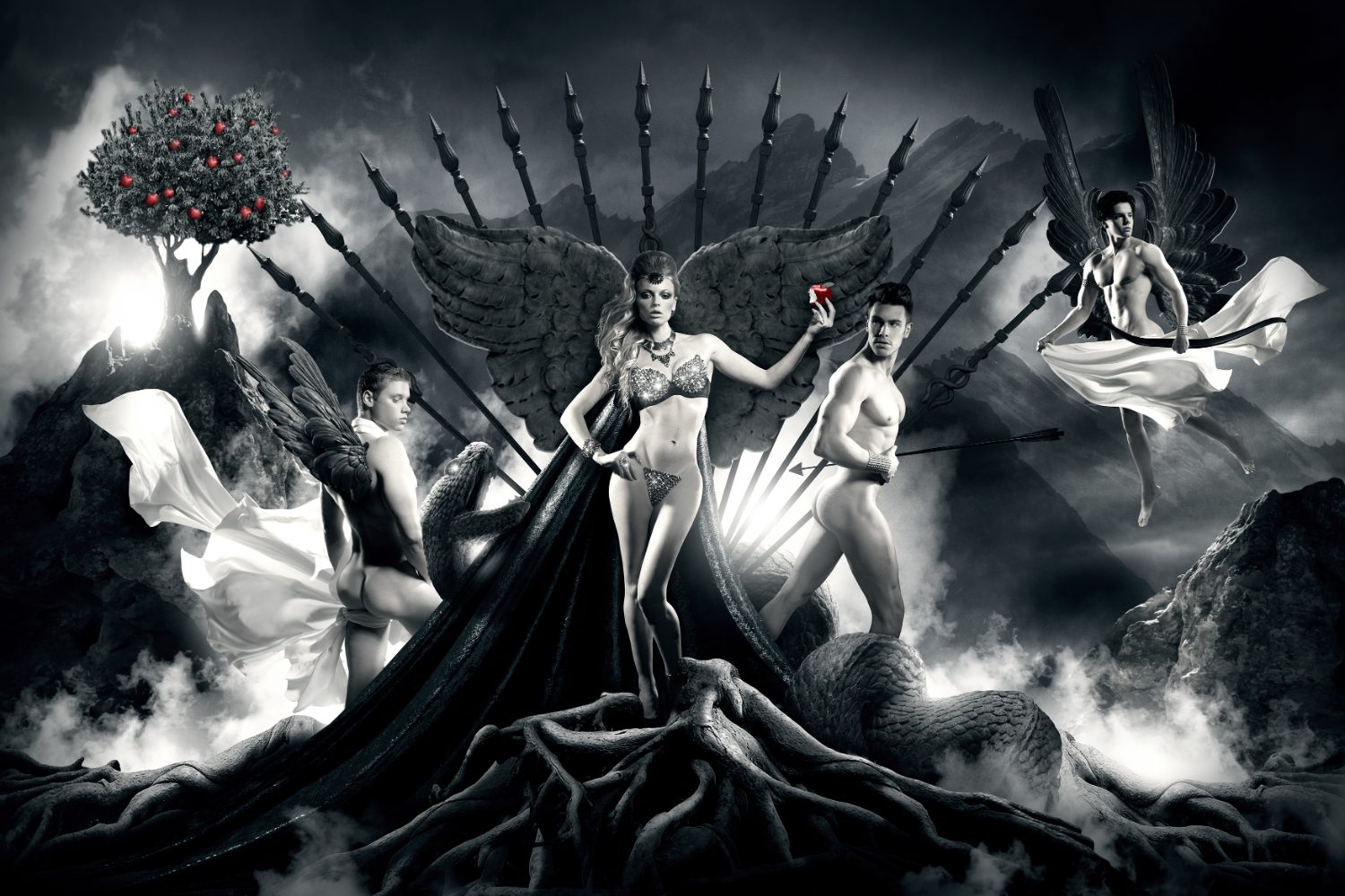 « Eve et ses courtisans », photographie d'art de Ludovic Baron