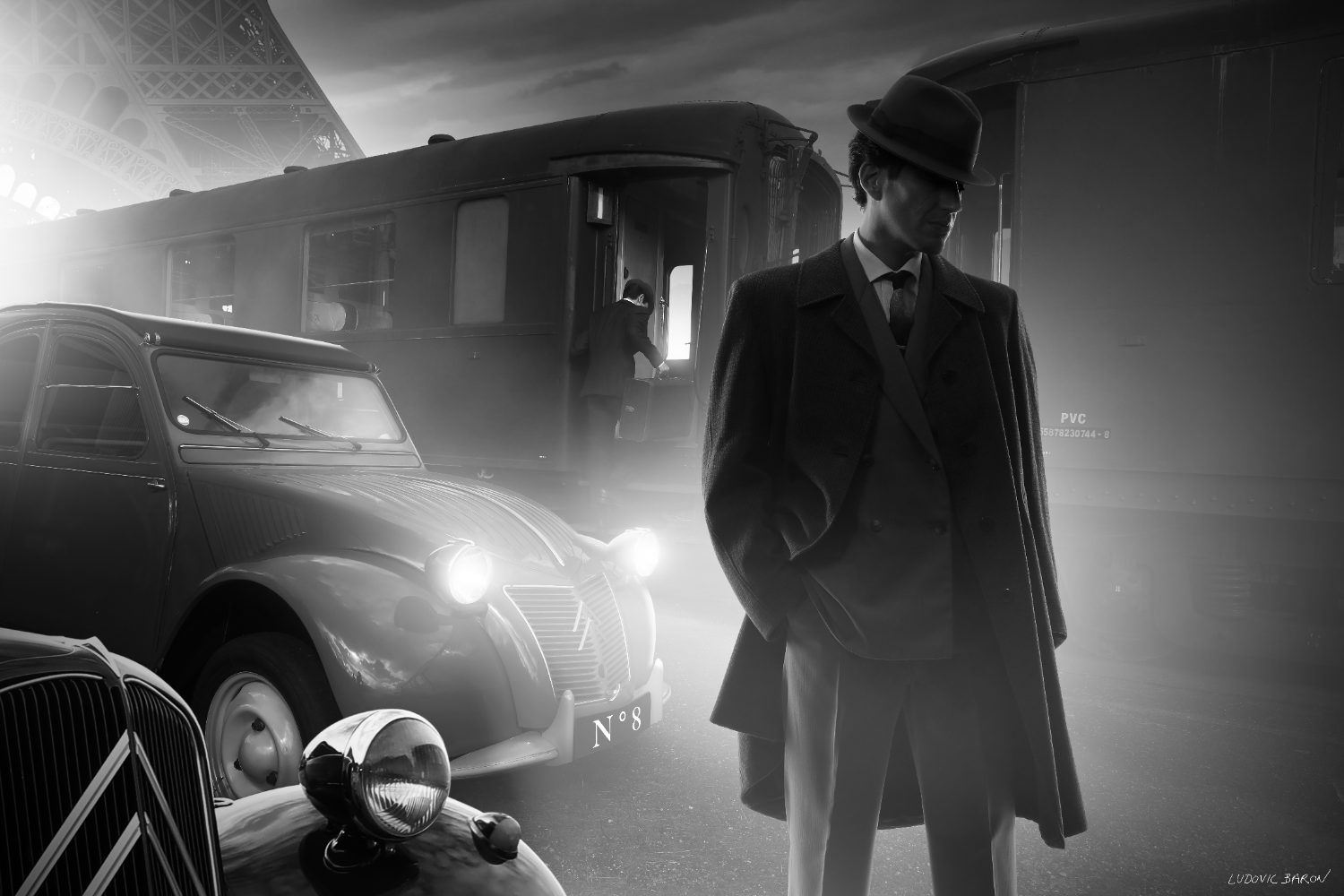 « Un départ à paris », photographie d'art de Ludovic Baron