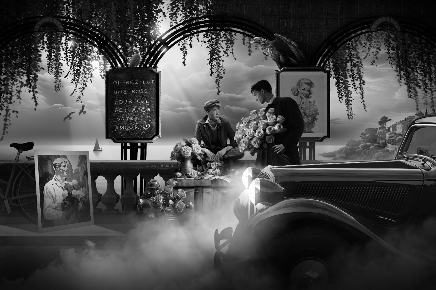« Une rose pour l'amour », photographie d'art de Ludovic Baron