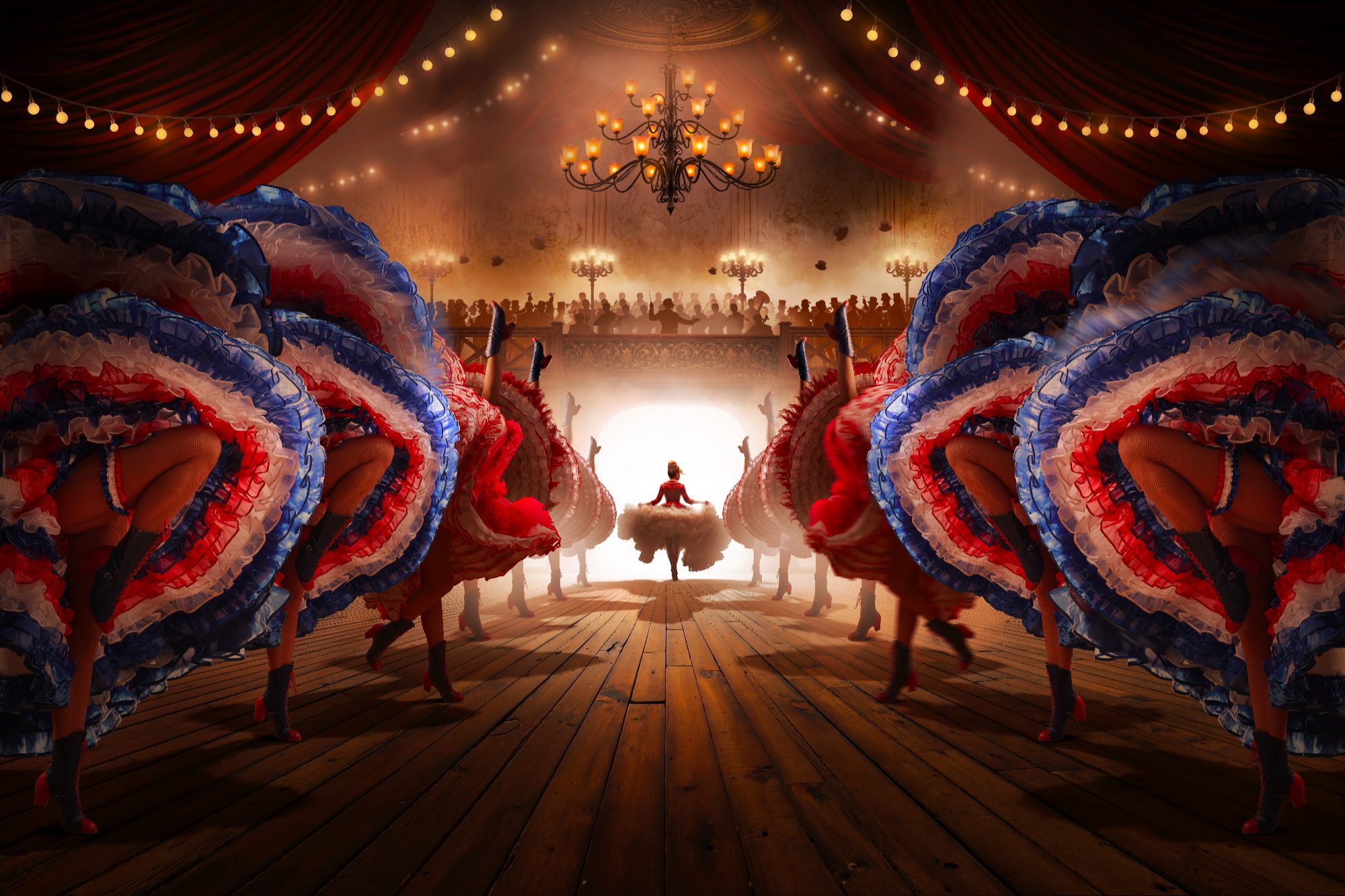 « French Cancan au Bal du Moulin Rouge », photographie d'art de Ludovic Baron